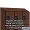 Salsbury Industries 4 Tier Designer Locker, 54"Wx76"Hx24"D, 12 Door, Mahogany 18-24364MAH - alternate 4